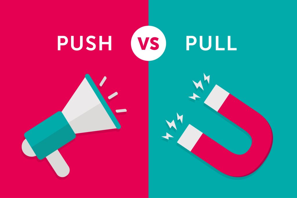 push vs pull marketing