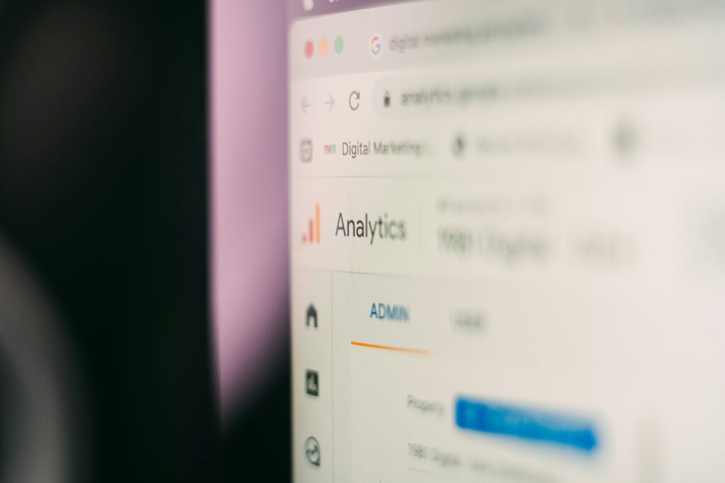 analytics & insights on a screen