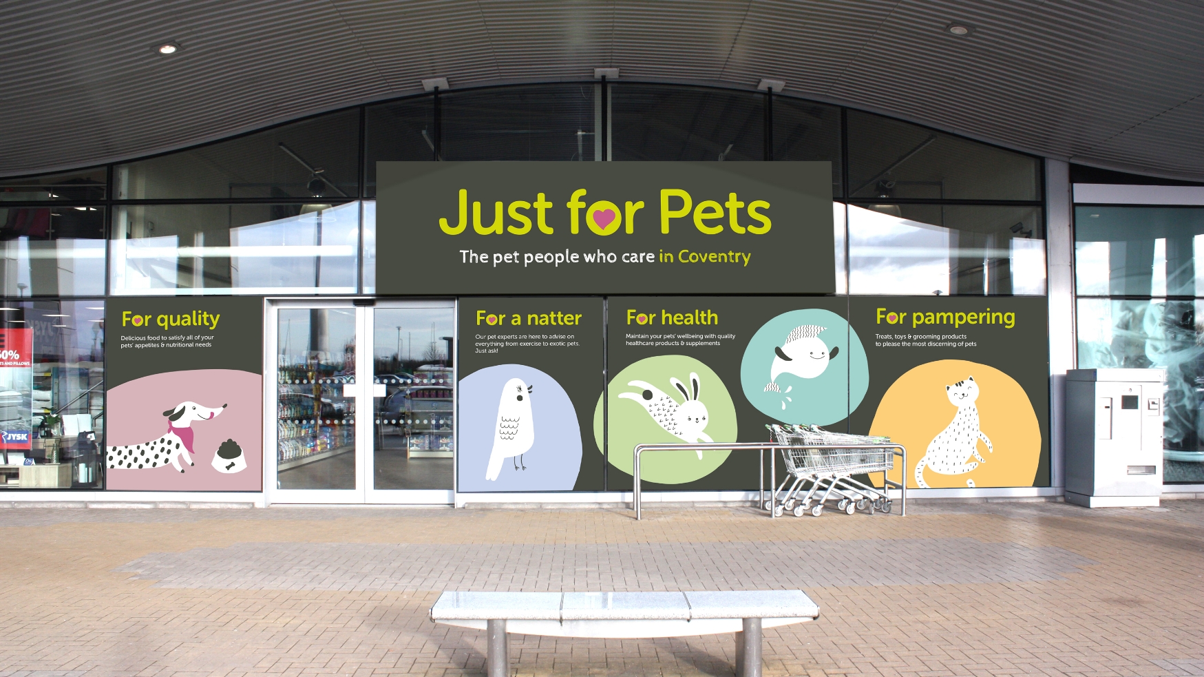 Just for Pets illustration design